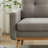 65.4" Wide Upholstered Soft Square Arm Sofa with Solid Wood Legs (Set of 2)-634873103