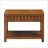 25-Inch Rectangular Farmhouse End Table with Storage Shelf, Solid Wood Legs for Living Room and Bedroom