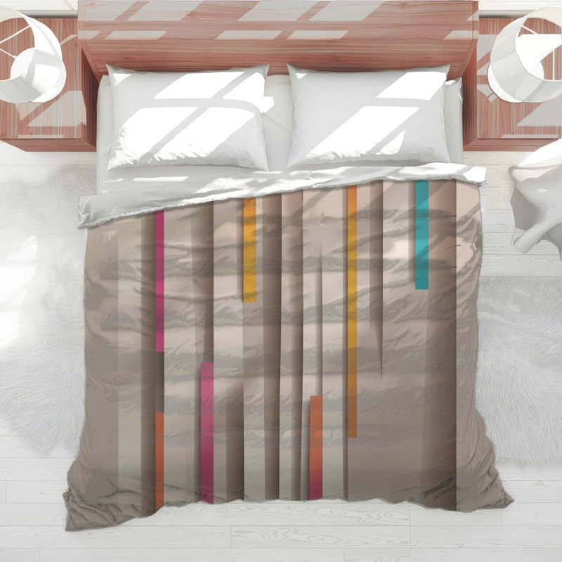Vertical Striped Pattern Comforter, Twin