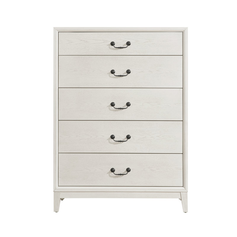 Bartlett 5 Drawer Chest, White