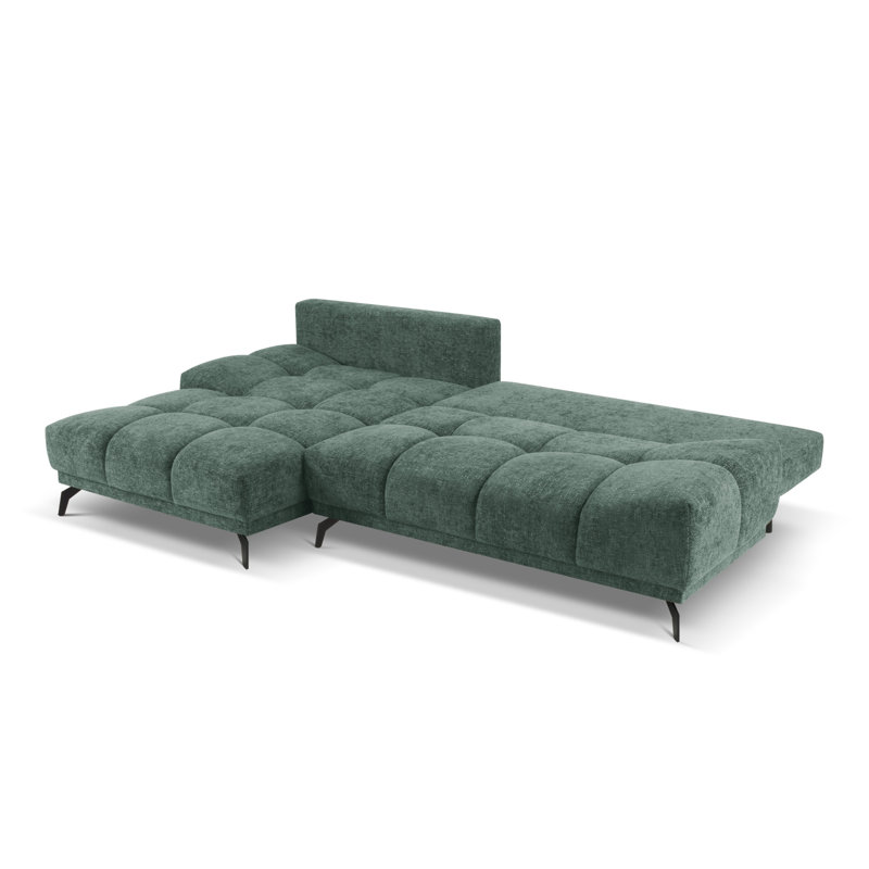 Cuthrell 5 Seater Sofa Bed, Green, Left Hand Facing
