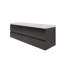 Meuble-lavabo double 72 po avec plateau en résine et 4 tiroirs à fermeture en douceur 72 po-172998615