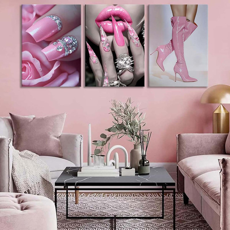3 Piece Wrapped Canvas Print, 60 cm H x 40 cm W