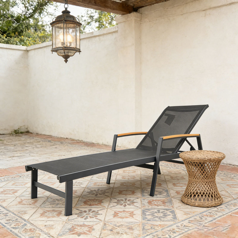 CHAISE LUNGE, 1, Noir