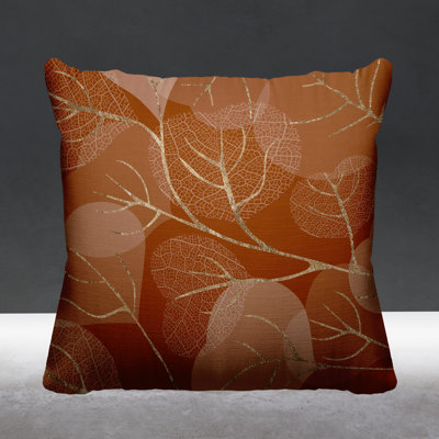 Baka Leafs Indoor/Outdoor Throw Pillow