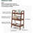 25.6"W Solid Oak End Table with Shelves-1443468323-1443468348