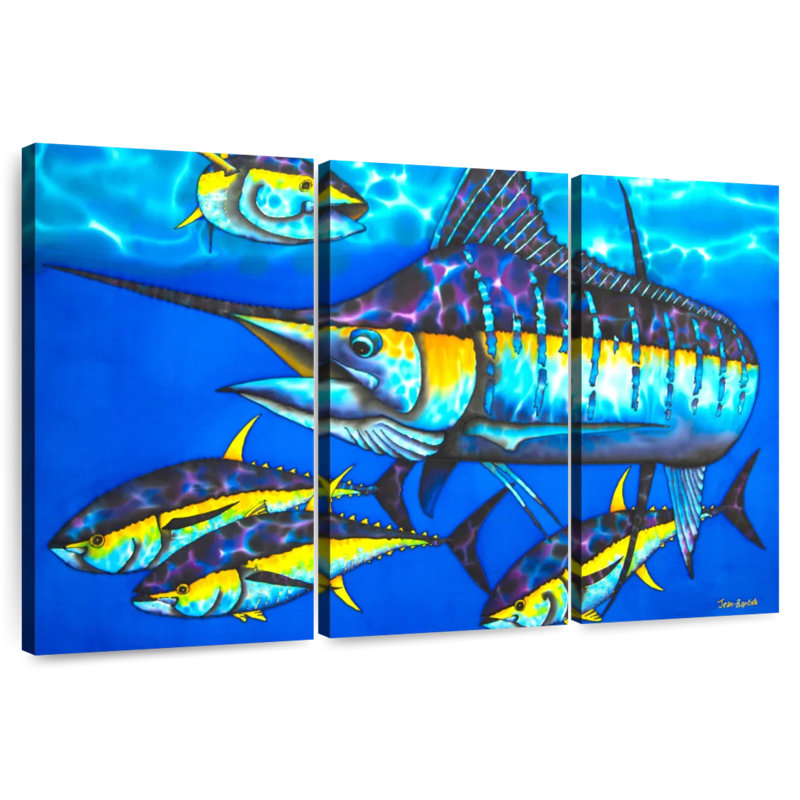 Brampt majestueux bleu, H 24 po x l 38 po