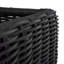 Montecito N-Dura Resin Wicker Outdoor Woven Ottoman - Onyx, 34.5 In.-1402532619-1554260679