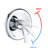 7-Setting Shower - Stainless Steel Slide Bar, 5" Abs Head, 1.8 Gpm, Dual , Wall Mounted 26 Head Spa 7 Spray Patterns, Showerhead, Mounted, Finish-120920795