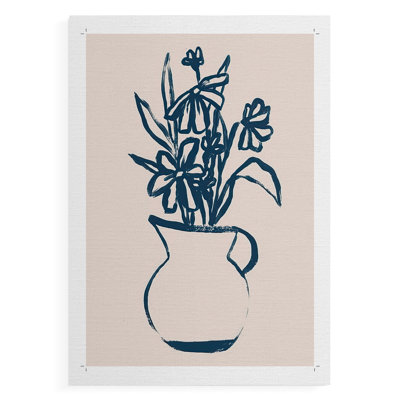 Marine Plant Sketches IV - Impression sur toile seulement - NON-CADRE