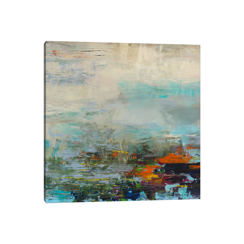 Harbor Lights by Julian Spencer - Wrapped Canvas Painting, 66.04 cm H x 66.04 cm W x 3.175 cm D