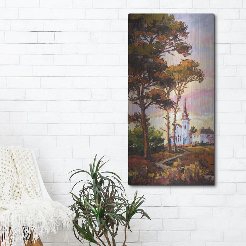  «Evening Blush» par Erin Dertner, art mural en métal, 24 po x 48 po, H 48 po x l 24 po