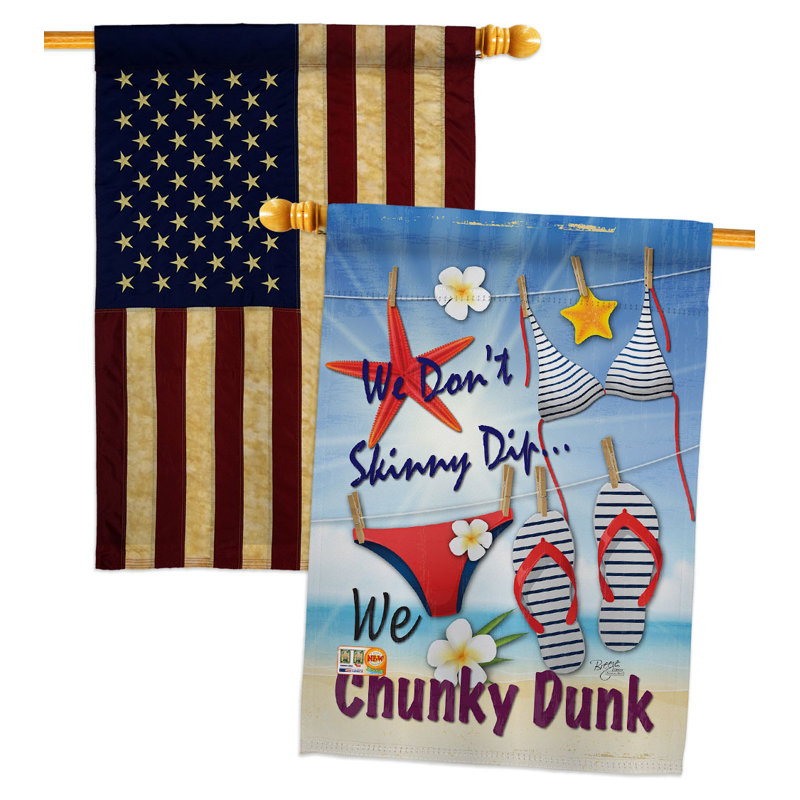 Drapeau de maison en polyester à 2 côtés 40 x 28 po