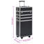 Vidaxl Make-Up Trolley Aluminium Black