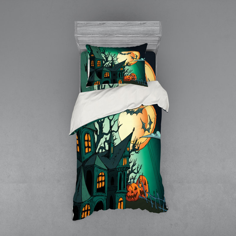 Ensemble de housse de couette Haunted, Housse de couette simple + 6 pièces supplémentai