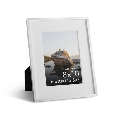 Cadre photo en métal avec verre
