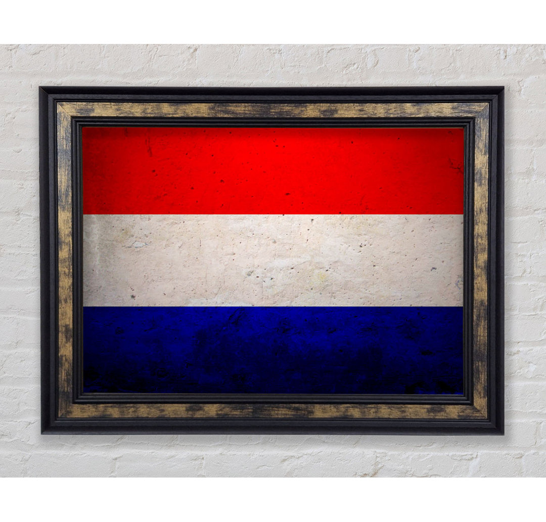 Flagge der Niederlande - Einzelner Bilderrahmen Kunstdrucke