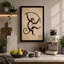 Leaping Chimpanzee Japandi - Wrapped Canvas-1586006042-1586006043