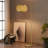 Wave 78 in. Boho Mid Century Modern Rustic Arched Standing Floor Lamp with Rattan Wicker Shade - LED Bulb Included