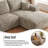 135 Corduroy Sectional Boneless Couch with Left Facing Chaise & Ottoman, No Assembly Required, U Shaped Modular Sectional Sofa, Cozy Compression Couch for Living Room, Apartment-639701405-639701393
