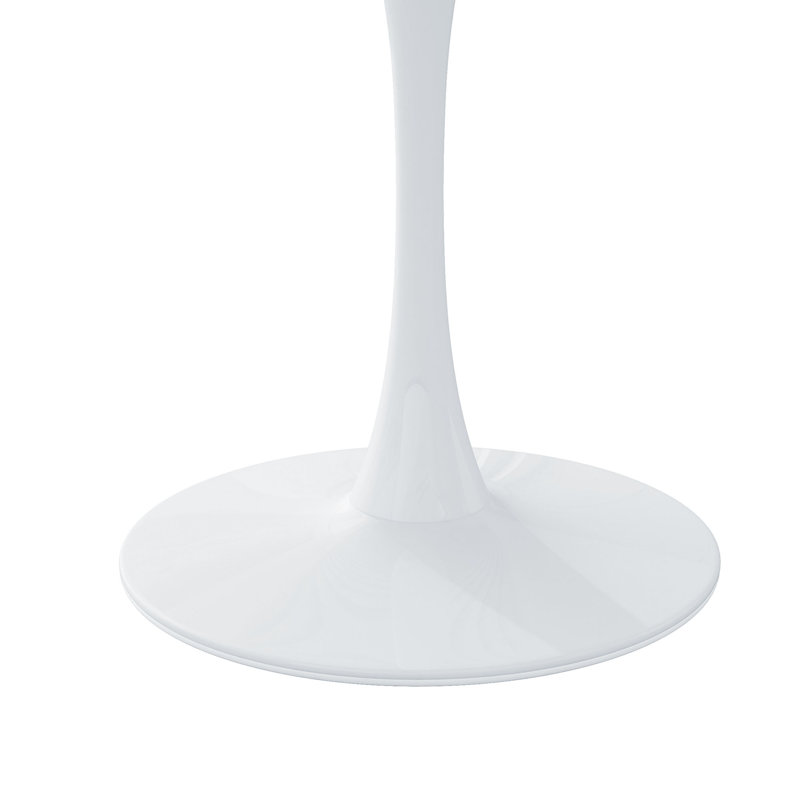 Cherod Round Dining Table, White, 29.33" H x 42" L x 42" W