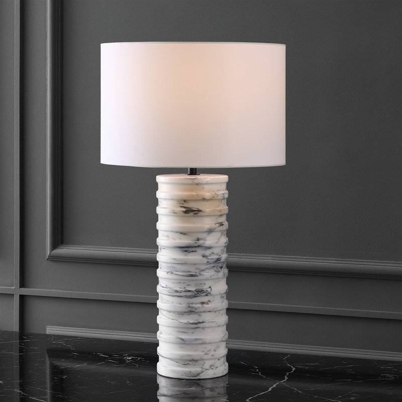 Gizelle Round Marble Table Lamp