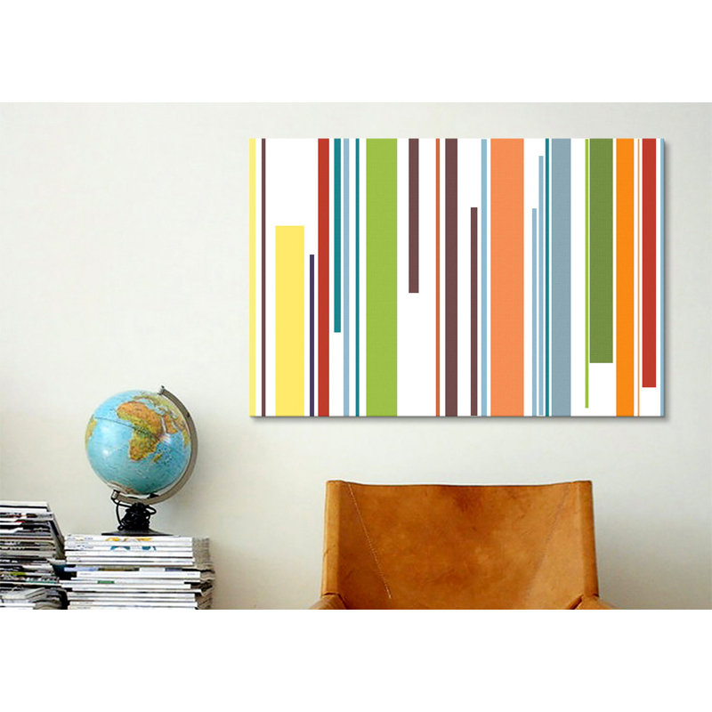 Falsterbo «Striped» - impression sur toile tendue, H 40 po x l 60 po x P 1,5 po, Pas de tapis, Toile tendue