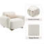 Fauteuil beige avec tissu et coussin décoratif attrayant