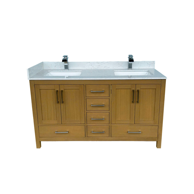 Meuble-lavabo de salle de bain 60 po Desert Oak
