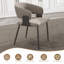 Ensemble de 2 chaises de salle à manger, chaises de cuisine en cuir PU avec pieds en métal, accoudoirs ergonomiques, coussin éponge confortable, structure robuste pour la salle à manger, coin repas