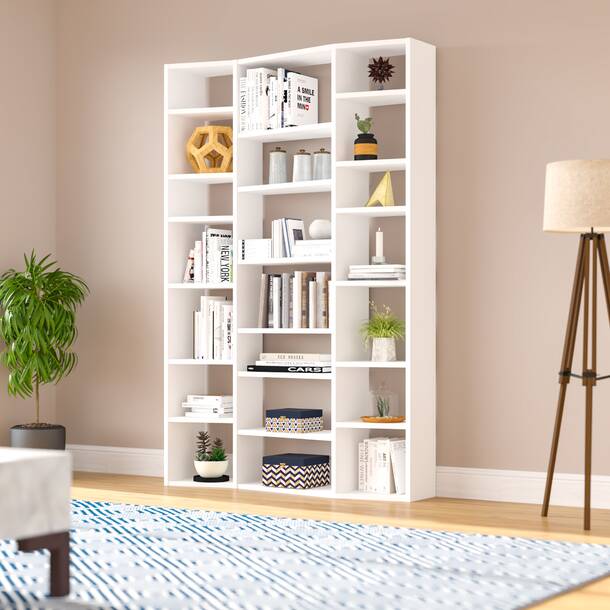 Brayden Studio® Napolitano Geometric Bookcase & Reviews | Wayfair