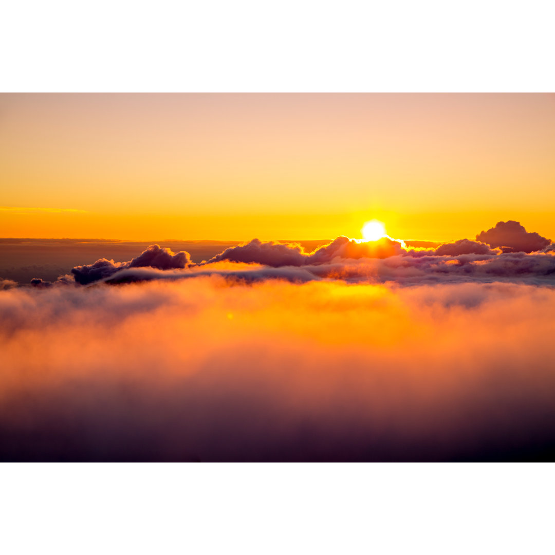 Mount Haleakala Sonnenaufgang von nadia - Kunstdrucke auf Leinwand