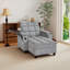 Chaise Logan de 28 po, canapé-lit avec dossier réglable, ports USB, porte-gobelet, table d'appoint pivotante et rangement-129873655