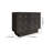 41" Black Sideboard Buffet Doors&Drawers Modern Circle Patterned Kitchen Cabinet