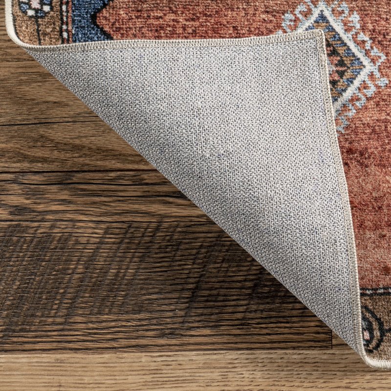 Tapis persan traditionnel lavable à la machine Judy SpinClean, Rectangle 3 pi x 5 pi
