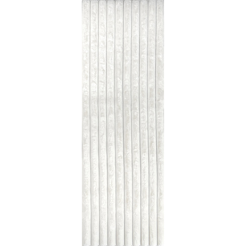 Kai SuperiorWash Stripe Faux Rabbit Machine Washable Area Rug, Runner 2'6" x 8'