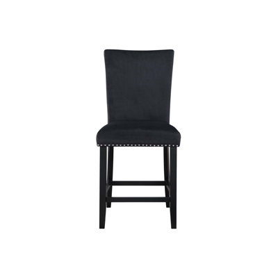 MIKHA BLACK BAR STOOLS (KIT OF 2)