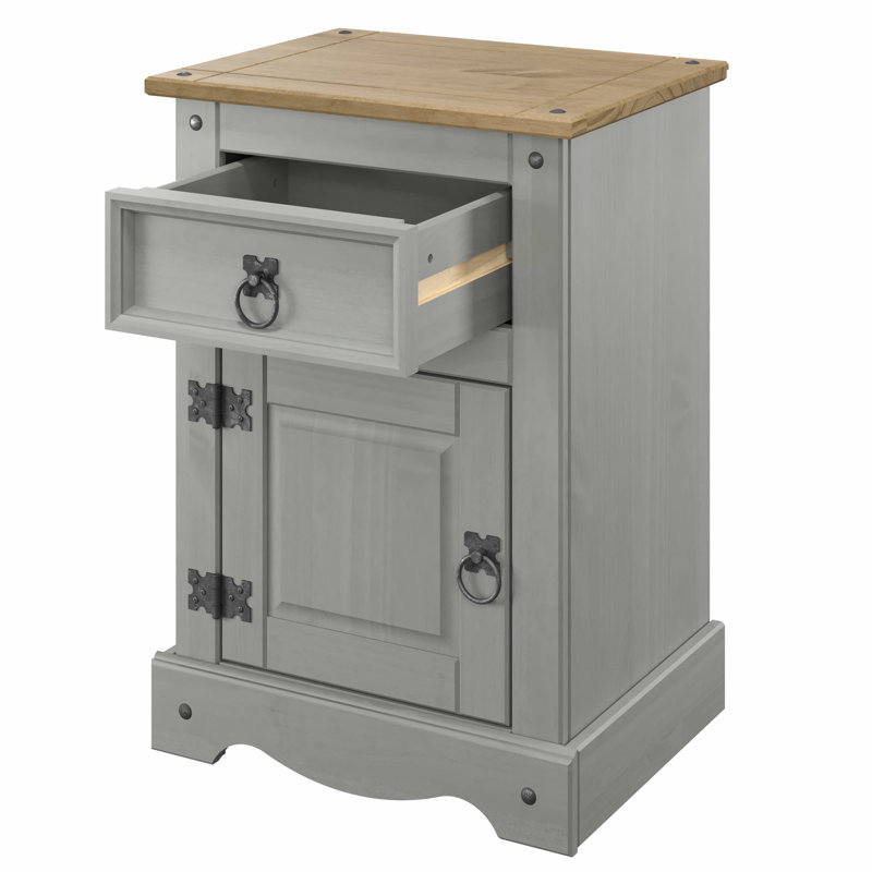 17.72'' W Nightstand, Gray