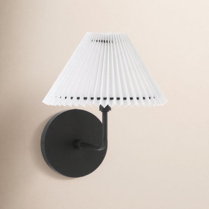 Applique murale 1 lumière Meridian en noir mat, Noir mat
