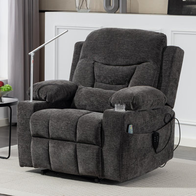 Fauteuil releveur électrique zéro gravité grande taille avec hauteur d'assise réglable