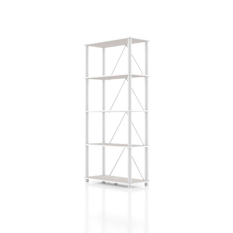 Terzenbach Wide Storage Shelving, Taupe Gray, (5 Shelves) 58.22"H x 27.55"W x 12"D
