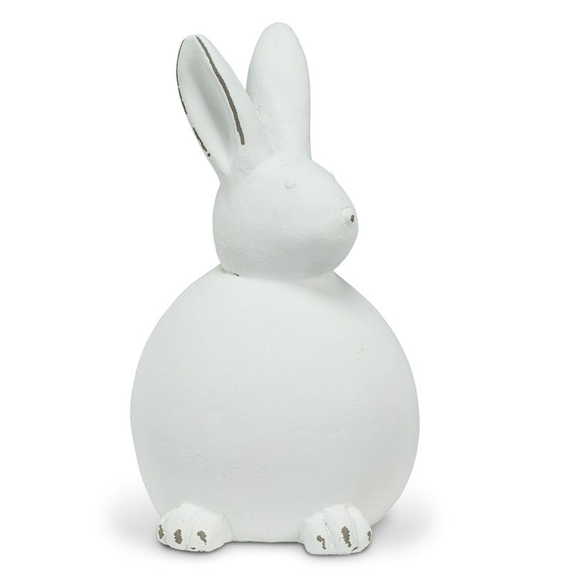 Figurine de lapin assis Faunce, H 7 po x l 7 po x P 3 po