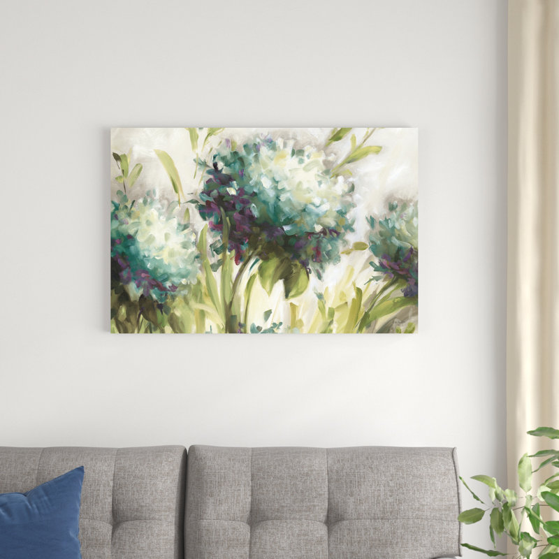 " Hydrangea Field " by Lisa Audit, 24" H x 36" W 