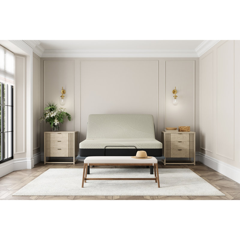 Grand matelas gel confort de 12 po - Améliorez la qualité et le confort de votre sommeil. Couche douce pour un repos apaisant. Support respirant. Housse amovible. Support pour disque dur de 5 po. 80 po x 60 po 12 po. Noir + mousse grise
