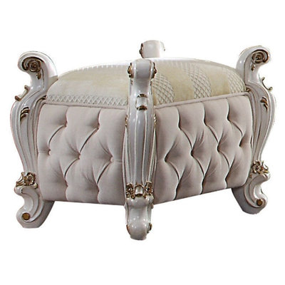 Picardy Upholstered (Seat), Poly Resin Accent Stool