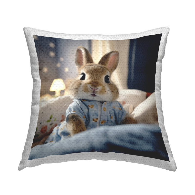 Coussin d'extérieur Baby Bunny in Pyjamas
