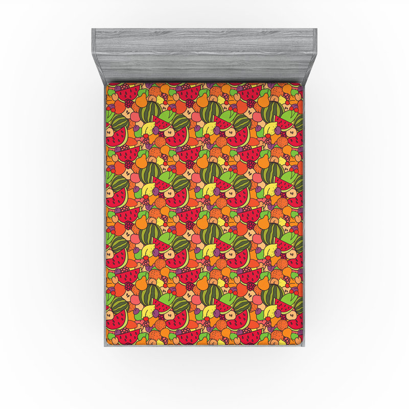 Multicolore Ambesonne, California King Fitted Sheet