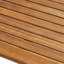 Table de bar d'extérieur rectangulaire en bois d'acacia minimaliste - finition teck-751605703