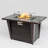 42Inch Rattan Fire Pit Table With Ceramic Tile Tabletop