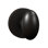 Bravura 905-6 Oxford Dummy Knob on Round Contemporary Rose in Matte Black